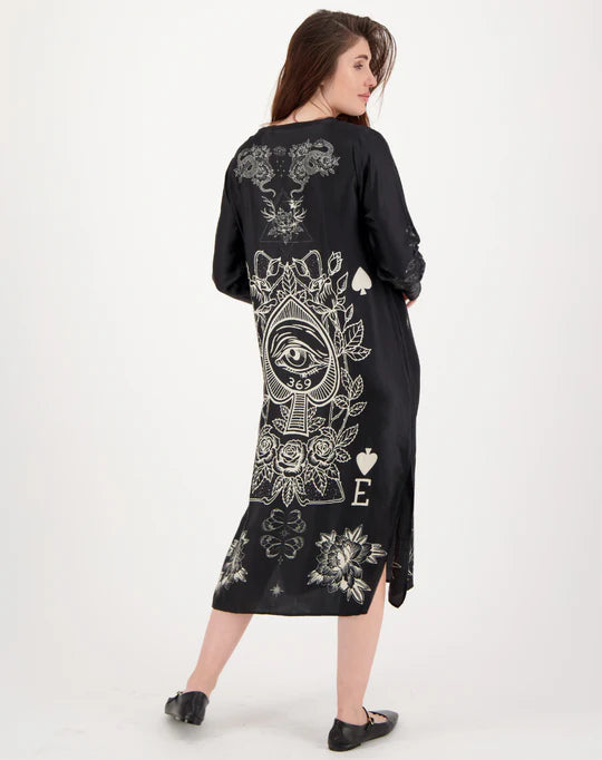 Violet V-Neck T-Dress