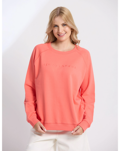 Classic Sweat Embroidered Logo Coral