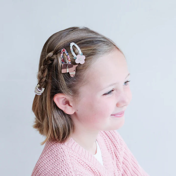 Horse & Flower Clip