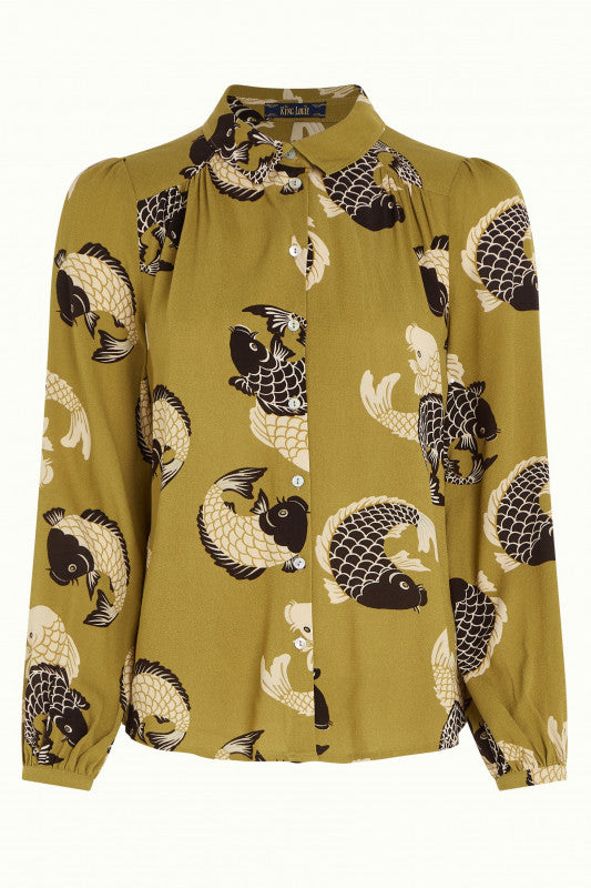 Carina Blouse - Koi Print