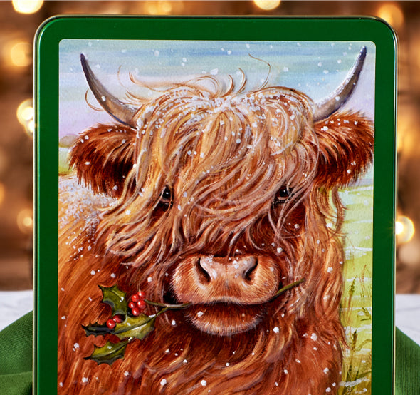 Highland Cow Assorted Biscuits Gift Tin