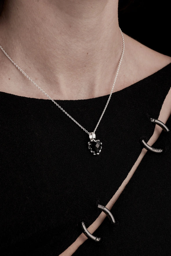 Love Claw Necklace  - Onyx
