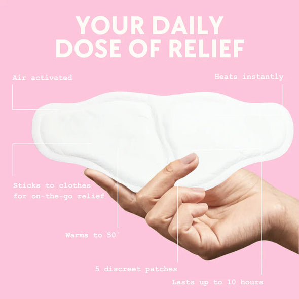 Self warming body patches
