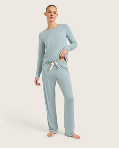 Goodnight Sleep Pants-Mineral Blue