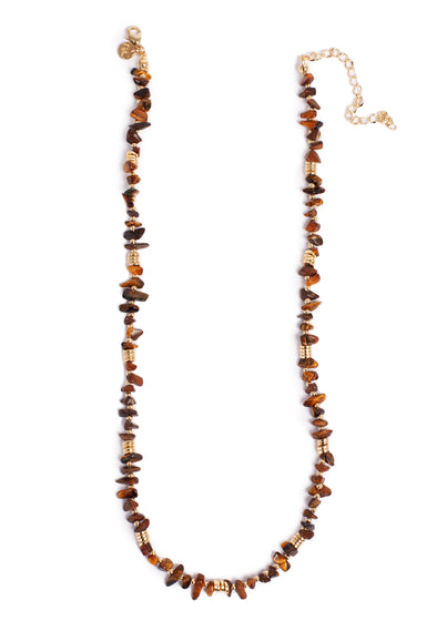 Necklace - Nature Beads- Tigereye
