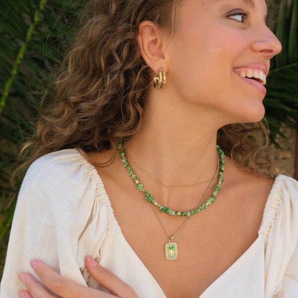 Necklace - Wild Nature - Green Shell