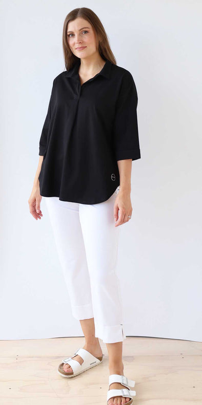COLLAR AND PLACKET TEE