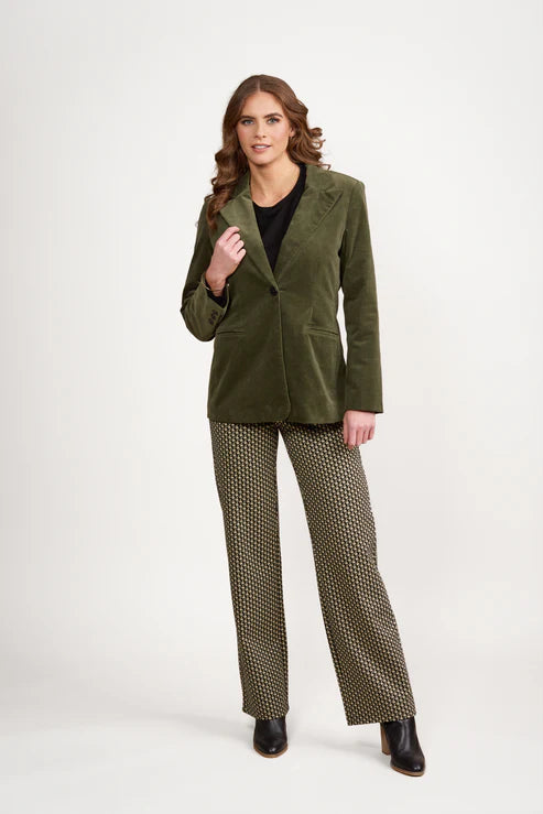 Shaped Pinwale cord Blazer