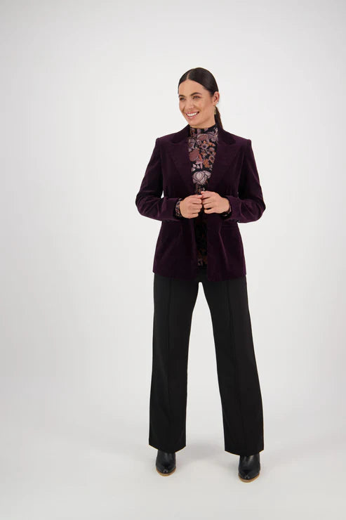 Shaped Pinwale cord Blazer