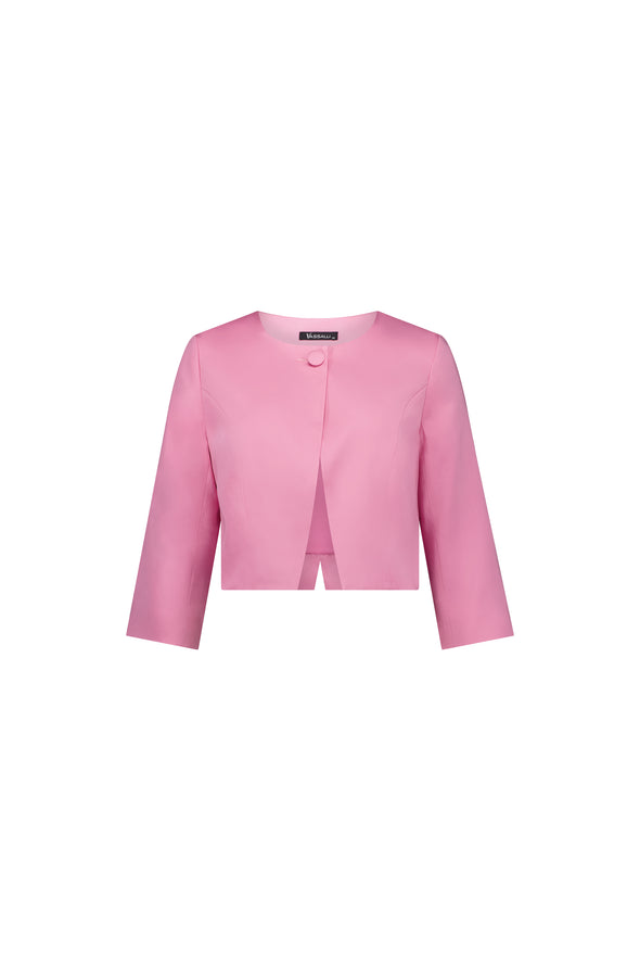 3/4 sleeve single button jacket