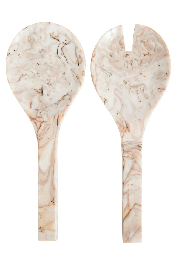 Marra Salad Servers Creme