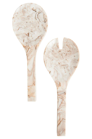 Marra Salad Servers Creme