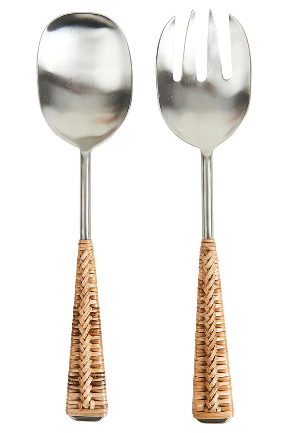 Zinnia Salad Server Bamboo