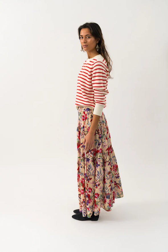 Sunset Maxi skirt Flower Print