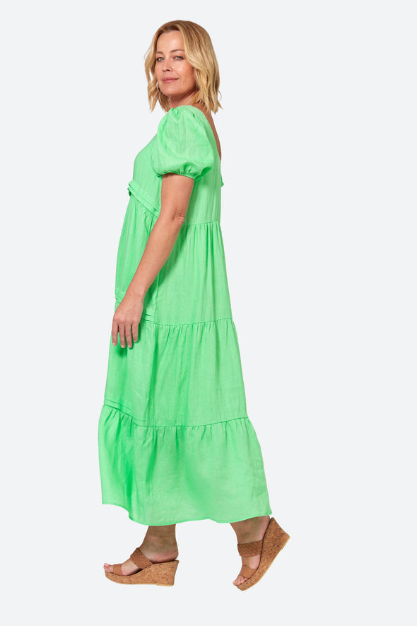 La Vie Pintuck Maxi Dress