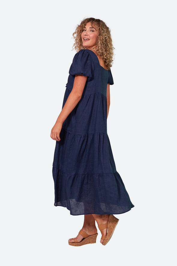 La Vie Pintuck Maxi Dress