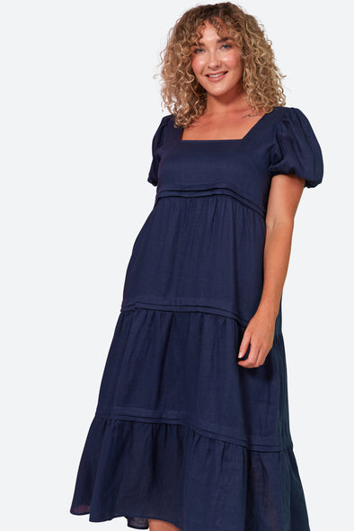 La Vie Pintuck Maxi Dress