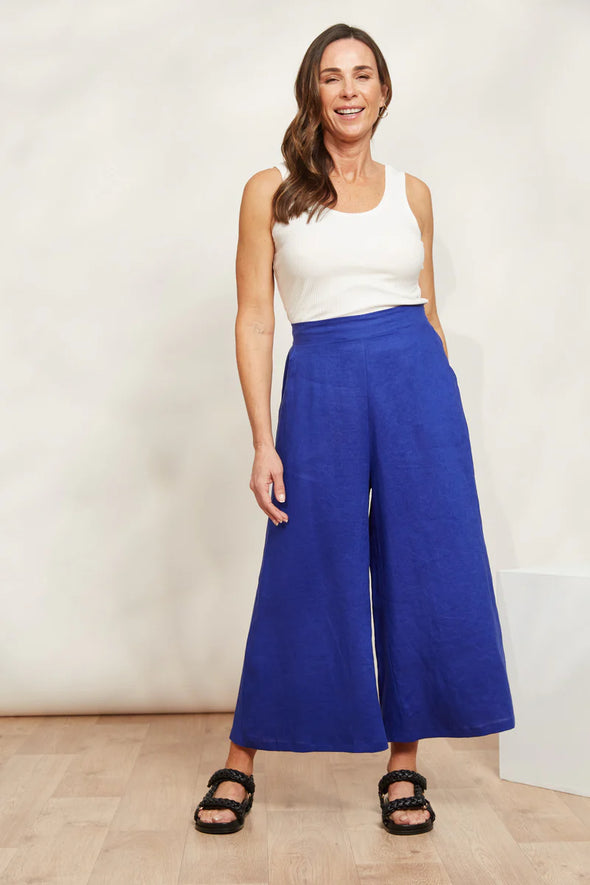 Halcyon Crop Pant-Cobalt