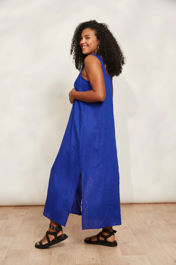 Halcyon Tank Dress-Cobalt