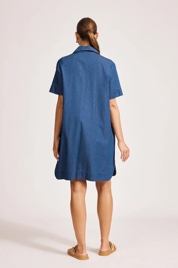 Melenia Denim Shirt Dress