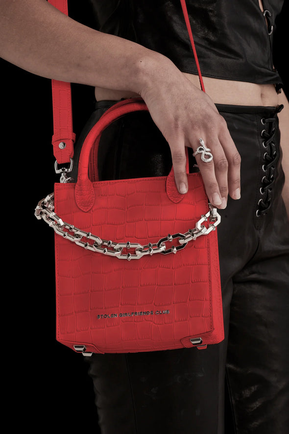 Tour Buddy Tote Cherry - Leather