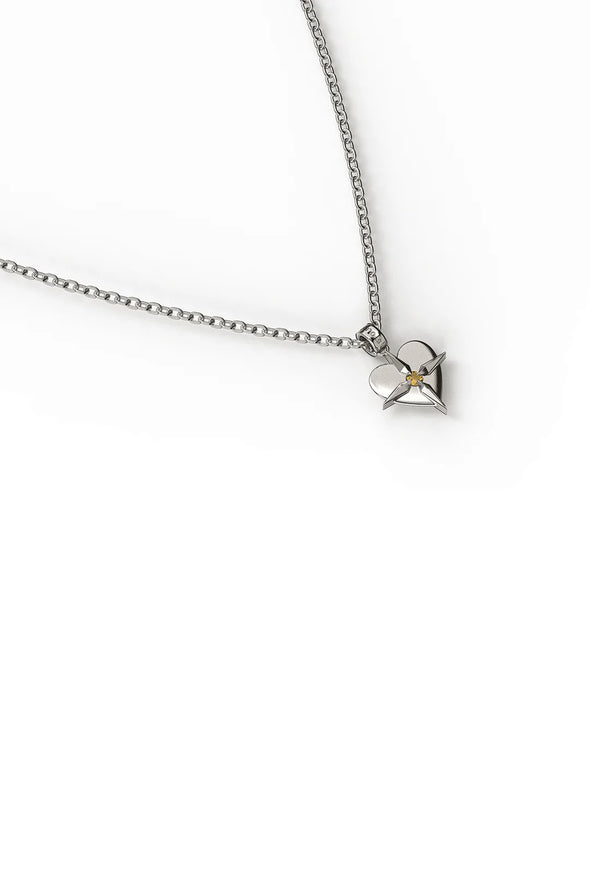 Birthstone Heart Necklace November