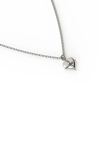 Birthstone Heart Necklace June Moonstone