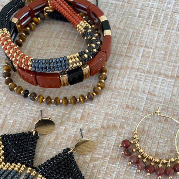 Bracelet - Tigereye Macrame Clasp