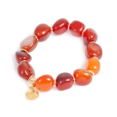 Bracelet - Nature Beads - Red Agate