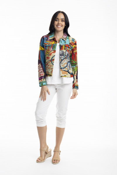 Ponte jacket printed