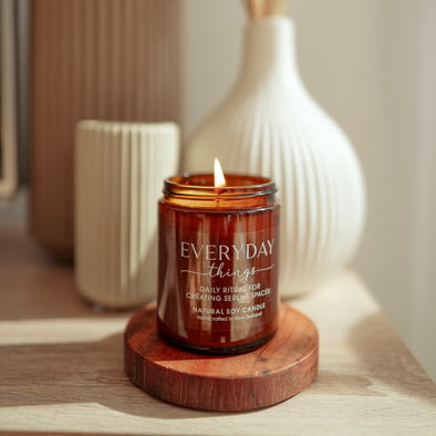 Indulgence soy candle in a jar