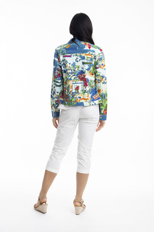 Ponte jacket printed