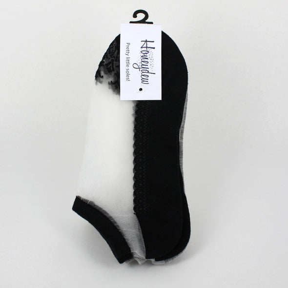 Sheer Ankle Socks 3 Pack