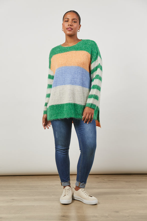 Serene Jumper - Meadow Stripe