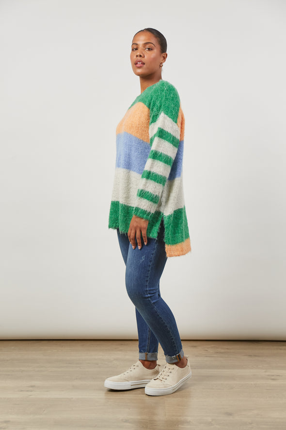 Serene Jumper - Meadow Stripe