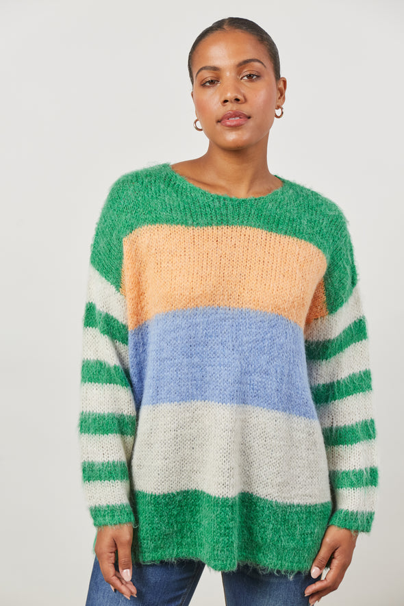 Serene Jumper - Meadow Stripe