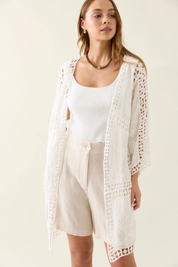 Oline Lace Kimono