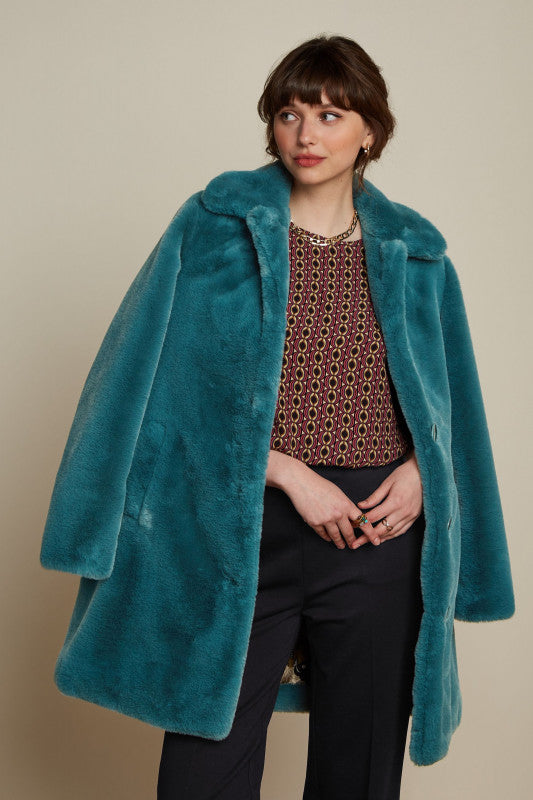 Anais Coat Philly - Sea Blue