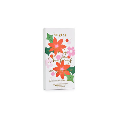 Soap & Hand Balm Gift Set - Xmas Flowers Collection