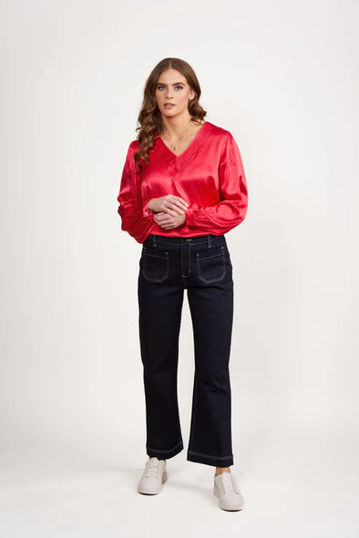 Wide Leg Ankle Grazer Jean