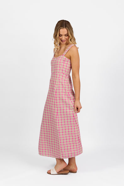 Sleeveless Dress with Wide Straps - Carnival