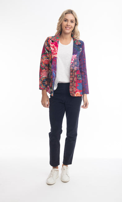 Two Button Print Jacket