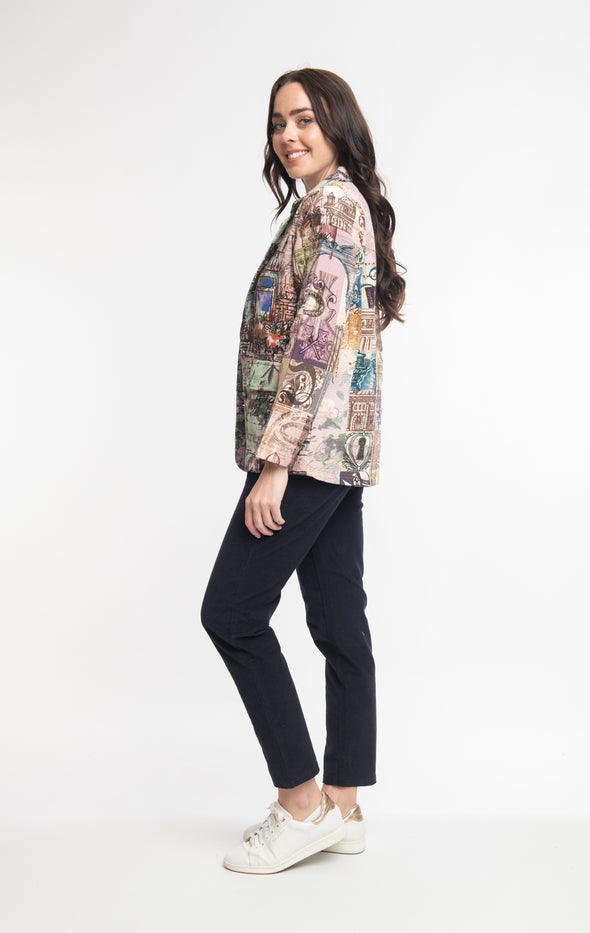 Parisan Print jacket