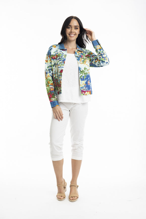 Ponte jacket printed