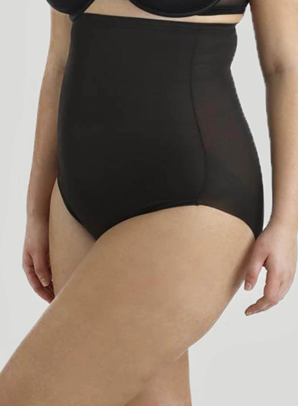 Comfort Plus Hi-Wasit Brief - Black