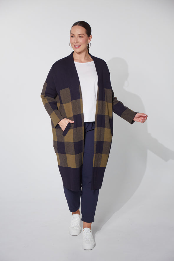 Harris Cardigan - Midnight Check