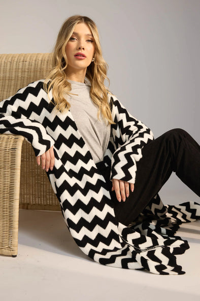 Marrakesh Cardigan-White/Kohl