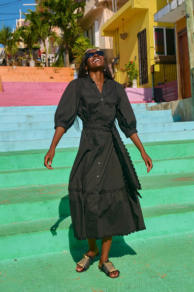 Brasilia Button Maxi Dress