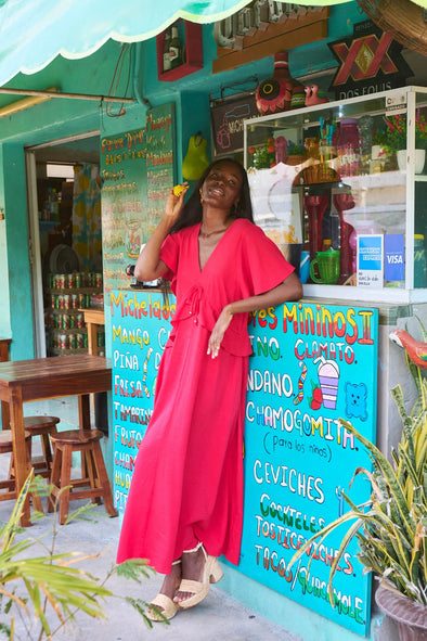Jardin Frill Maxi Dress