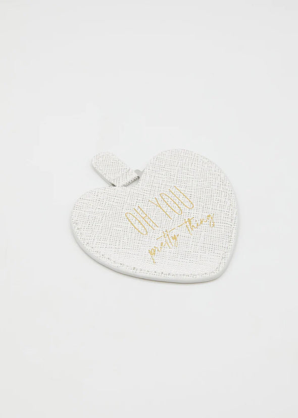 Heart shaped compact mirror